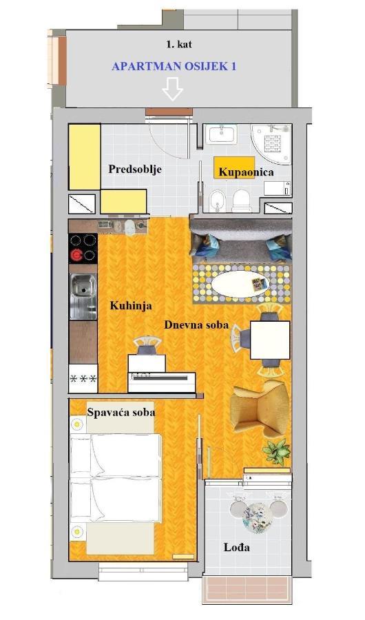 Apartman Ossero Esterno foto